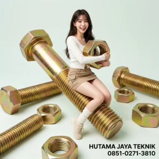 Baut Mur Kepala Hexagonal [BMH] Kuning